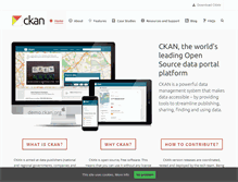 Tablet Screenshot of ckan.org