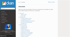 Desktop Screenshot of docs.ckan.org